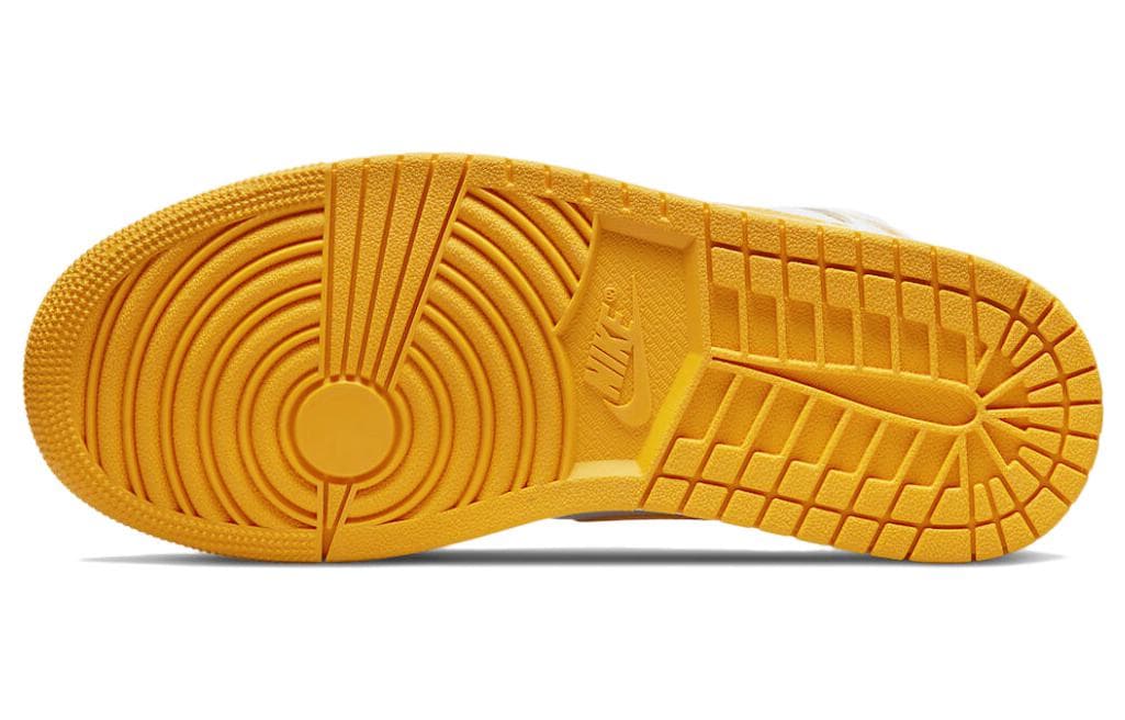 Ретро баскетбольные кроссовки Jordan Air Jordan 1 Mid White Yellow - изображение 6