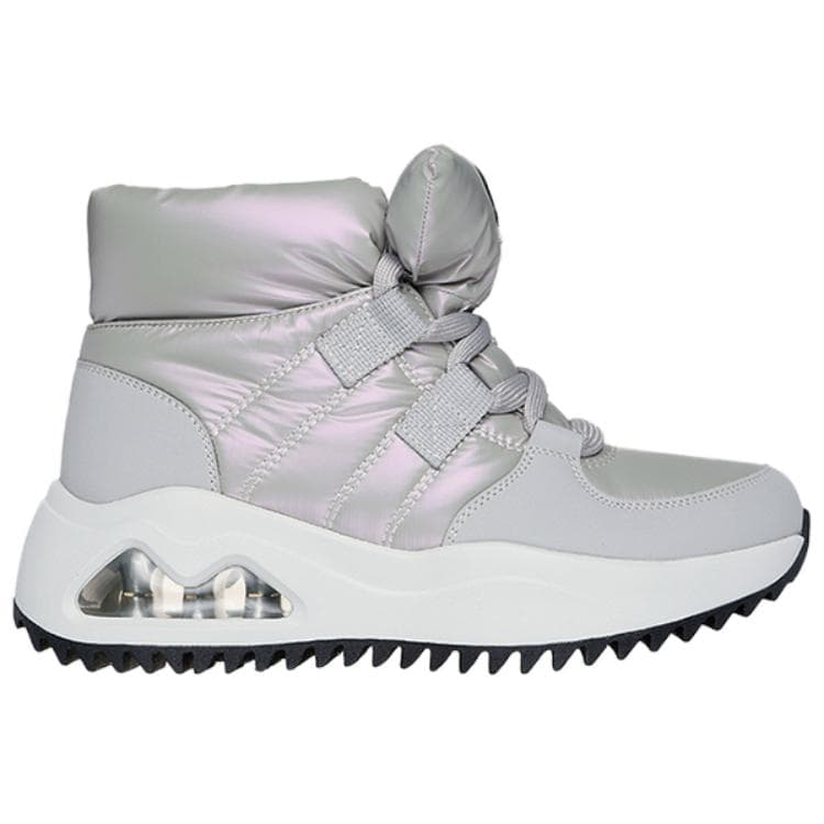 Ботинки зимние Skechers Uno Peaks Термический Устойчивый к Износу Короткие Снежные Ботинки Женские Серебристо-Серый - изображение 2