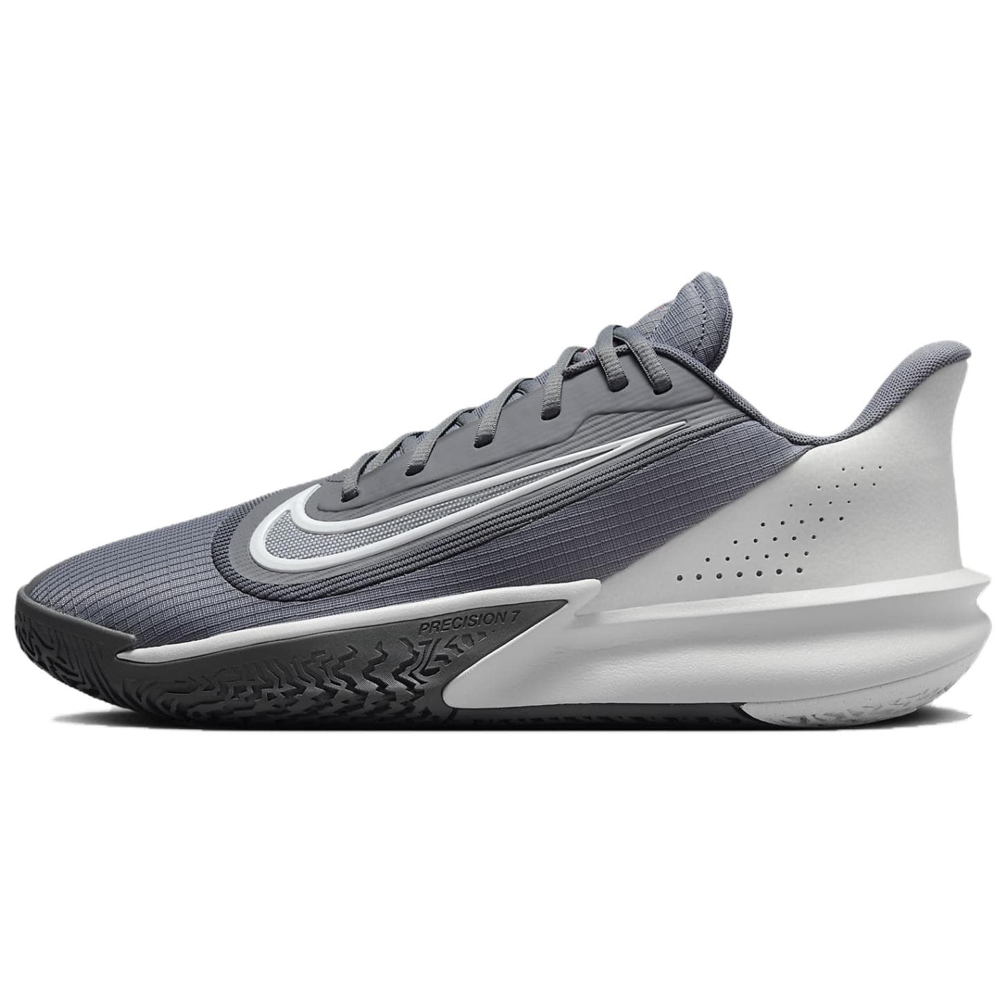 Кроссовки для баскетбола Nike Precision 7 Low Топ Баскетбольные кроссовки Мужские Серые - изображение 1