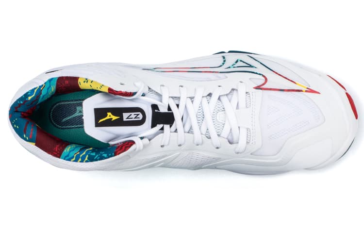 Кроссовки Mizuno Wave Lightning Z7 Mid White Blue - изображение 5