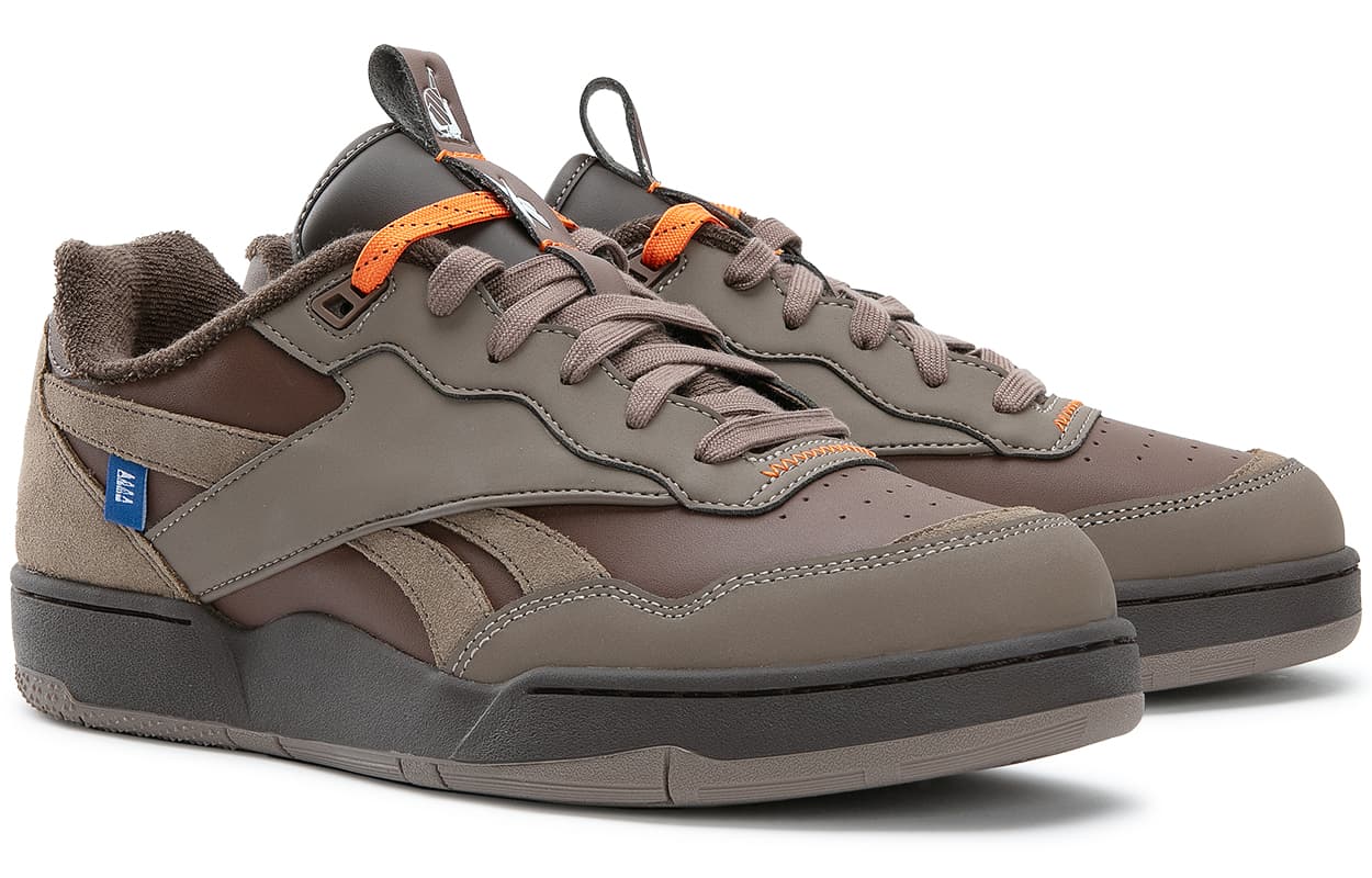 Ретро баскетбольные кроссовки REEBOK x NAUTICA BB 4000 II Low Универсальная Низкая Обувь Ретро Баскетбольные Кроссовки Унисекс Коричневый - изображение 2