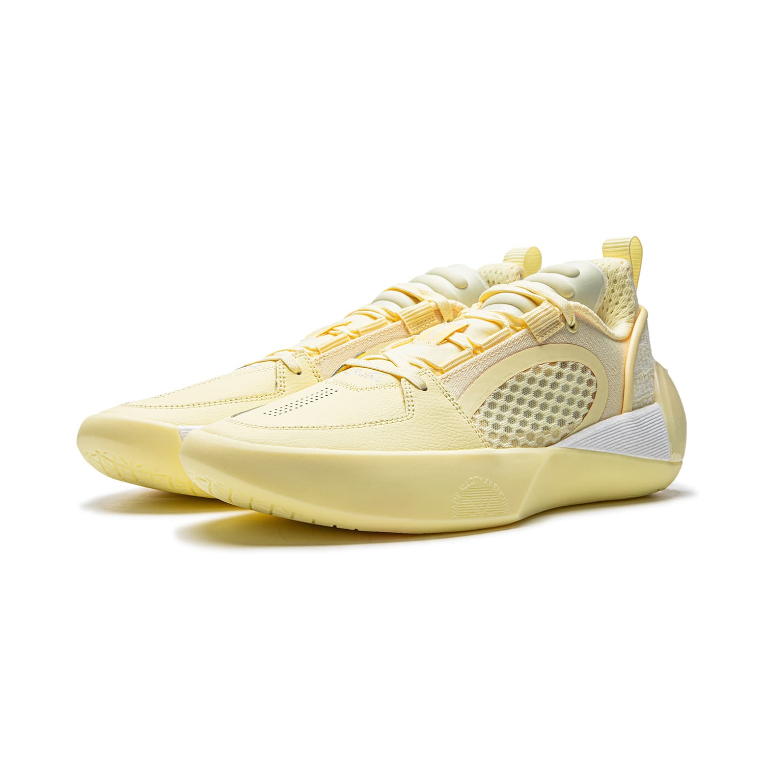 Кроссовки для баскетбола Li-Ning All City 12 Encore Полноразмерная подошва с технологией BENG, надежное сцепление, стабильная поддержка, низкие баскетбольные кроссовки, мужские, цвет мелово-желтый - изображение 3