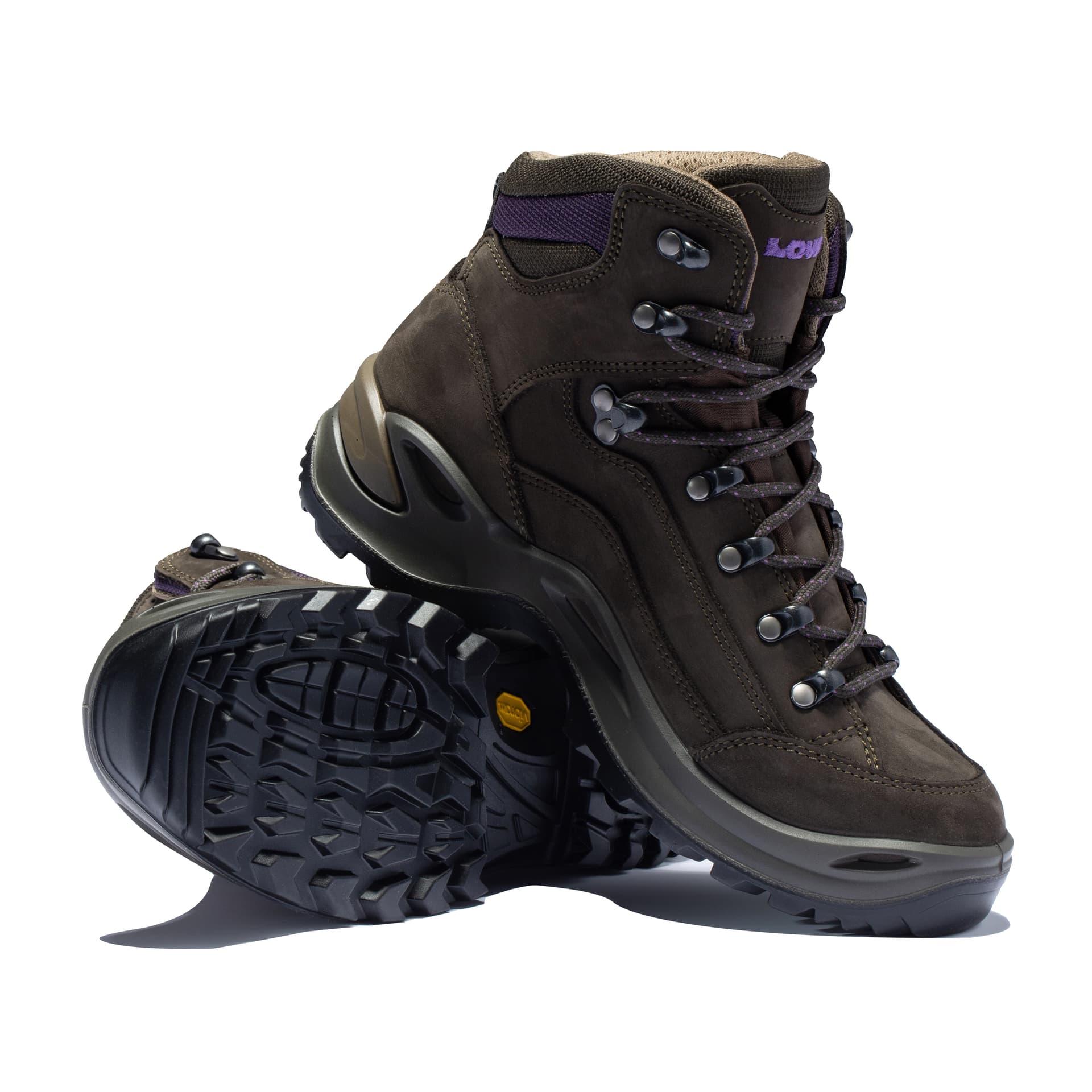Кроссовки Lowa Renagade GTX The Скиталец MID Уличная обувь Женская Коричнево-фиолетовая - изображение 4