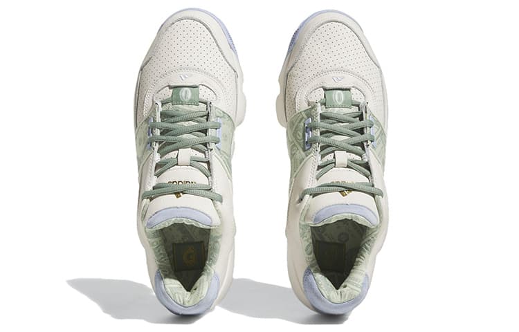 Ретро баскетбольные кроссовки adidas Agent Gil Restomod White Green Purple - изображение 5