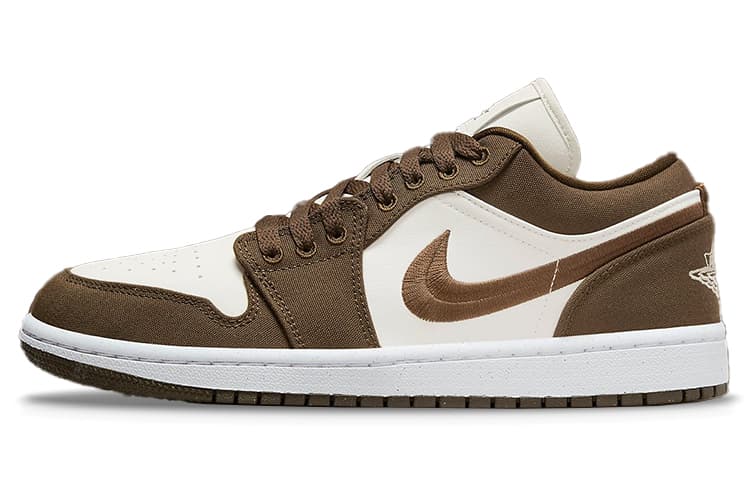 Ретро баскетбольные кроссовки Jordan Air Jordan 1 Low SE "Light Olive"