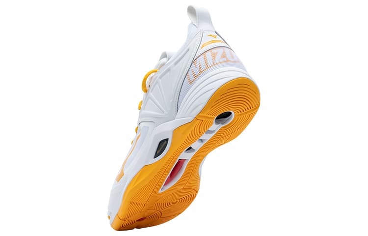 Кроссовки для спортзала Mizuno Momentum Wave 2 White Yellow - изображение 5