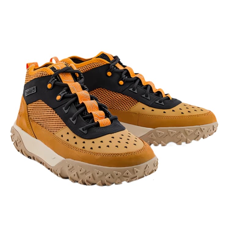 Кроссовки Timberland Motion 6 Текстиль Кожа Дышащий TRACTION Низкий Верх Походная обувь Мужская Оранжевый Желтый - изображение 2