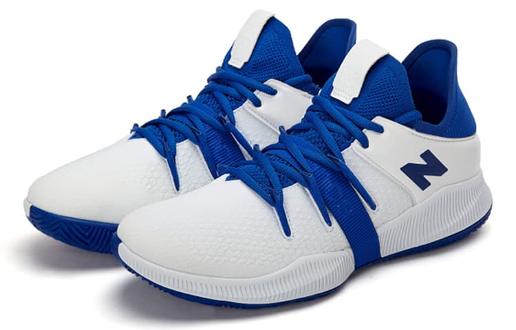 Ретро баскетбольные кроссовки New Balance OMN1S Low Blue White - изображение 2