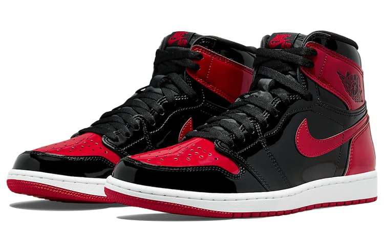 Ретро баскетбольные кроссовки Jordan Air Jordan 1 Retro High OG "Patent Bred" - изображение 3