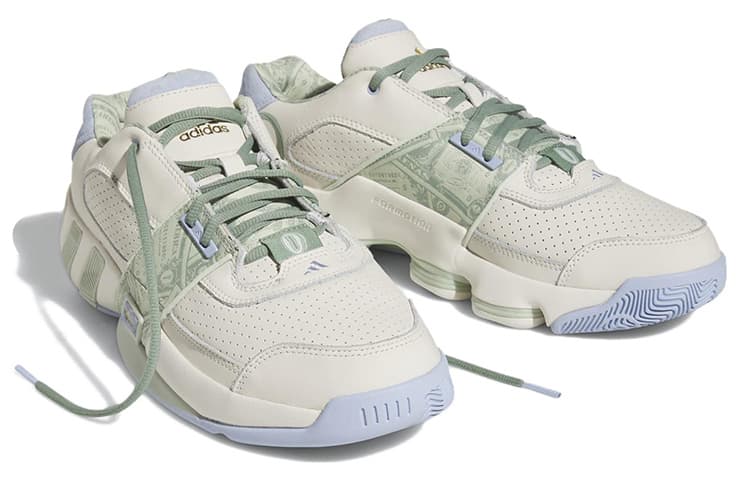 Ретро баскетбольные кроссовки adidas Agent Gil Restomod White Green Purple - изображение 3