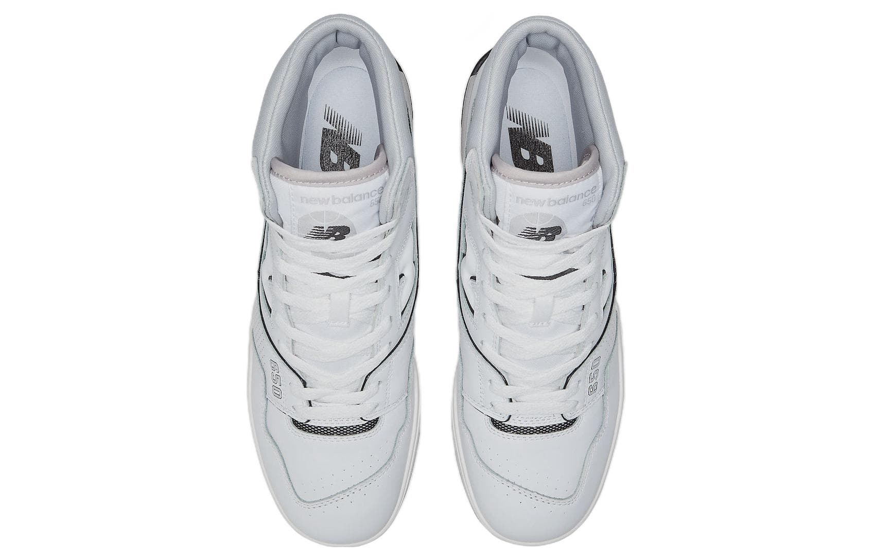 Ретро баскетбольные кроссовки New Balance 650 White Grey - изображение 4