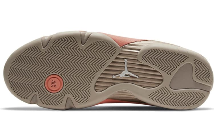Ретро баскетбольные кроссовки CLOT x Air Jordan 14 Low SP "Terracotta" - изображение 6