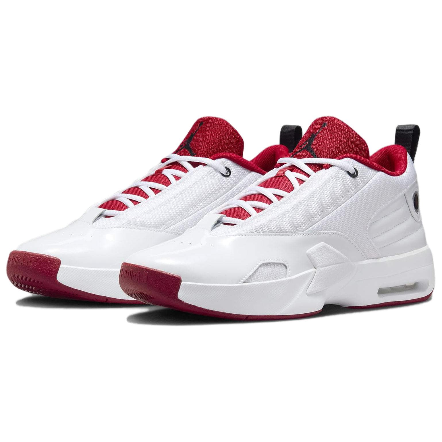 Кроссовки для баскетбола Jordan Max AURA 6 Противоскользящие Износостойкие Низкие Баскетбольные Кроссовки Мужские Белый Красный - изображение 3