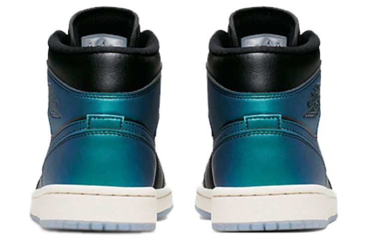 Ретро баскетбольные кроссовки Jordan Air Jordan 1 Mid Chameleon Green - изображение 4