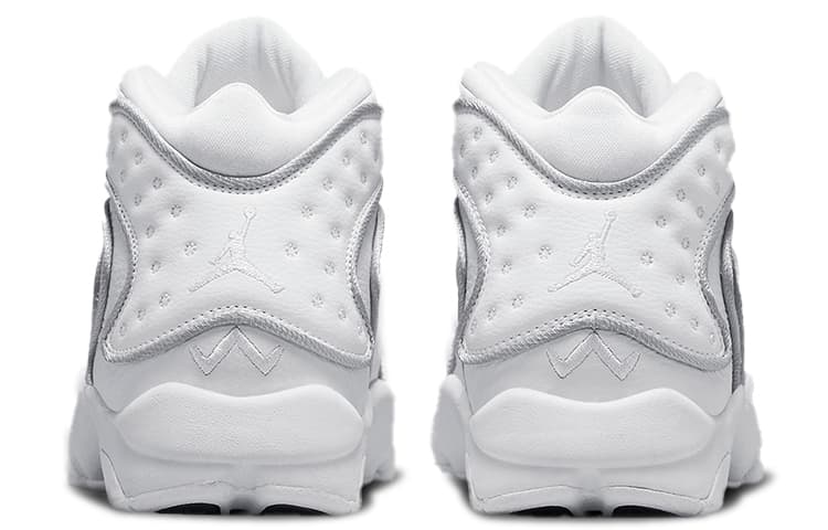 Ретро баскетбольные кроссовки Jordan Jumpman OG White Silver - изображение 5