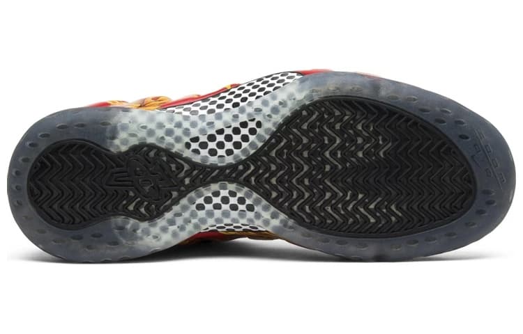 Кроссовки для баскетбола Supreme x Nike Foamposite One Red Gold - изображение 4