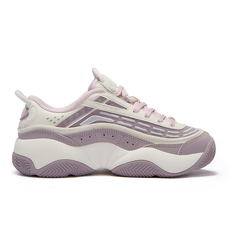 Кроссовки для баскетбола FILA FUSION Пламя Удобные Устойчивые к истиранию Низкие Баскетбольные Кроссовки Женские Серый Белый - изображение 2