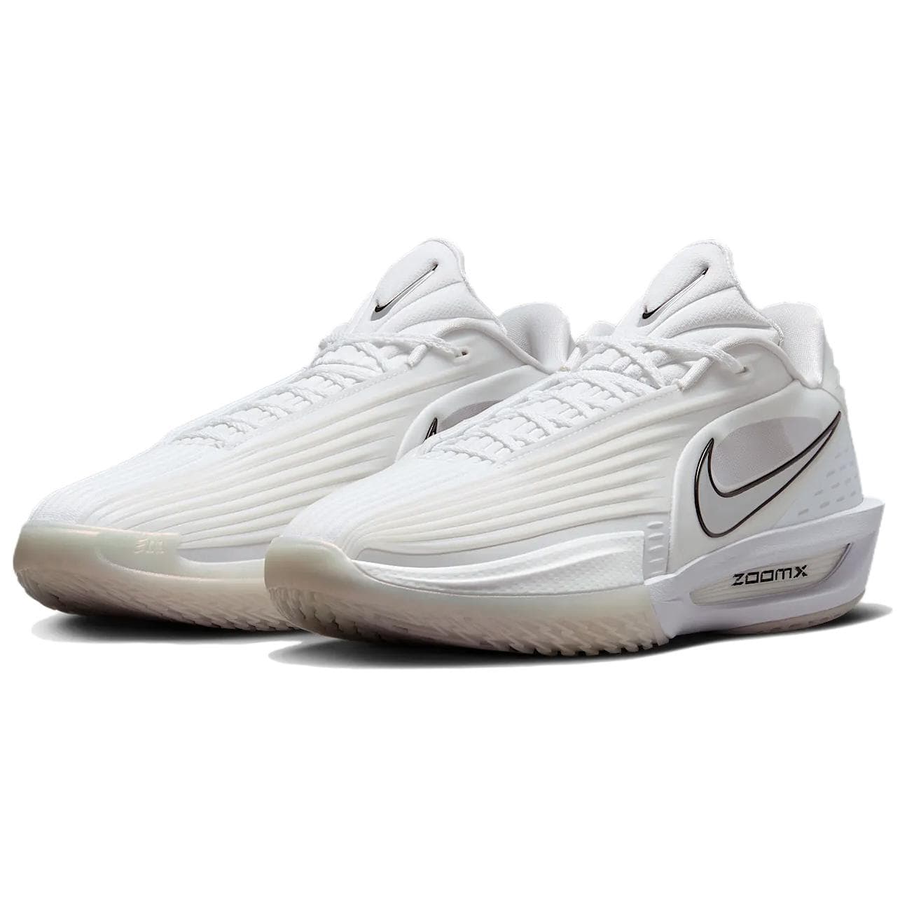 Кроссовки для баскетбола Nike GT Cut 3 Turbo противоскользящие устойчивые к истиранию низкие баскетбольные кроссовки унисекс белые - изображение 3
