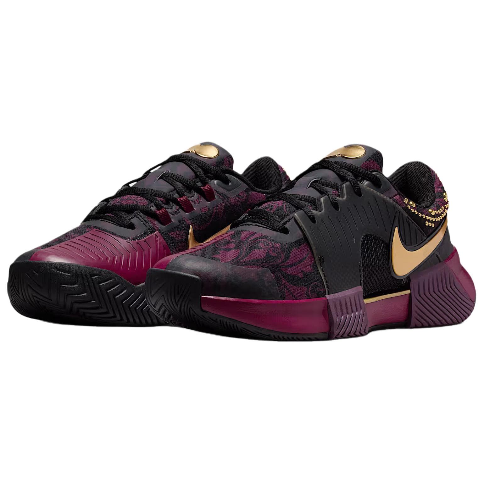 Кроссовки для тенниса Nike GP Challenge 1 Теннисные кроссовки Женские Бордовый Красный - изображение 3
