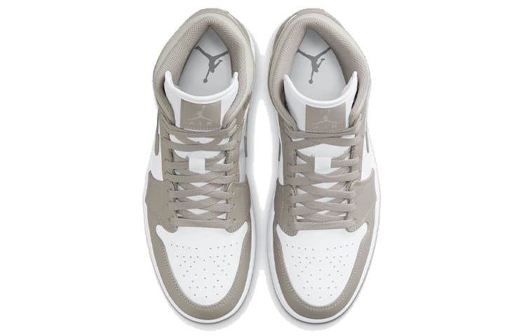 Ретро баскетбольные кроссовки Jordan Air Jordan 1 Mid "Linen" - изображение 4