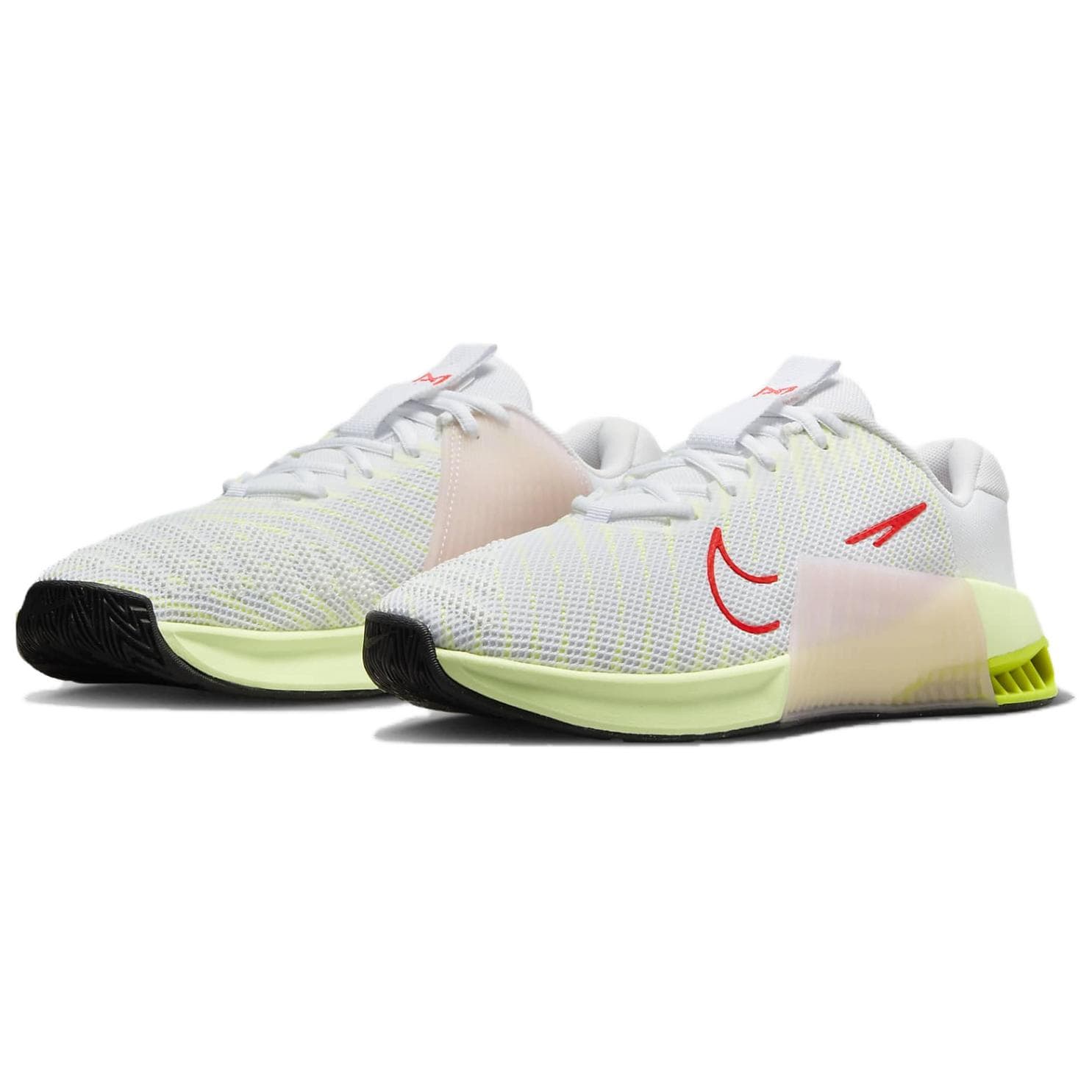 Кроссовки для спортзала Nike Metcon 9 Удобные противоскользящие низкие кроссовки для тренировок женские белые зеленые - изображение 4