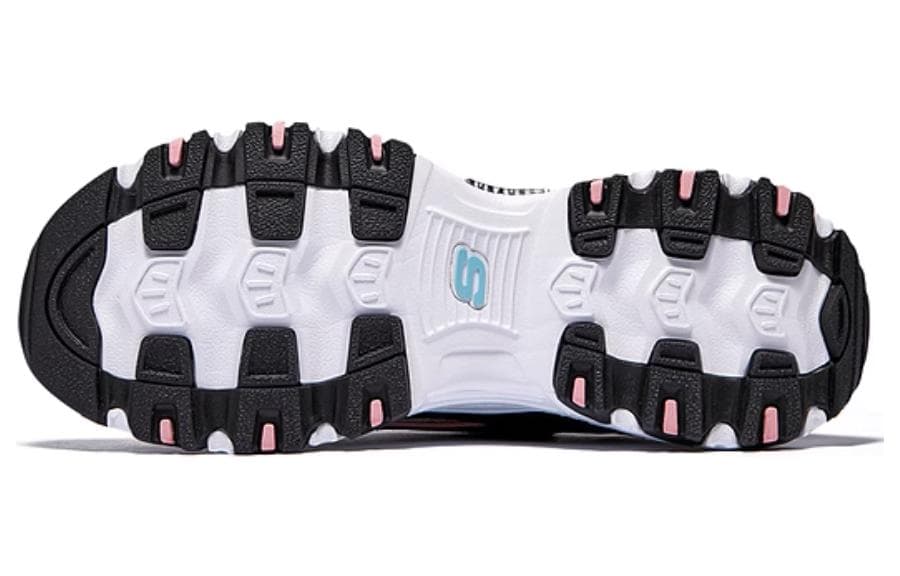 Кроссовки Skechers D'LITES 1,0 Устойчивые к истиранию Низкие Кроссовки с Толстой Подошвой Женские Черные Розовые Синие - изображение 5