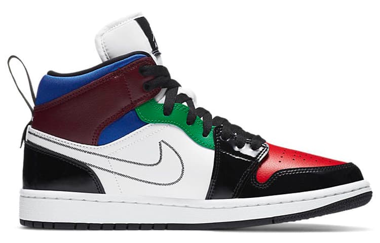 Ретро баскетбольные кроссовки Jordan Air Jordan 1 Mid SE "Multicolor" - изображение 2