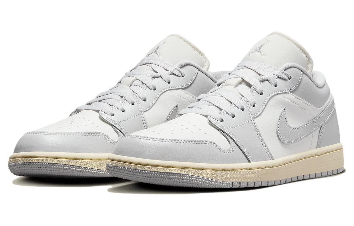 Ретро баскетбольные кроссовки Jordan Air Jordan 1 Low Retro Grey White - изображение 3