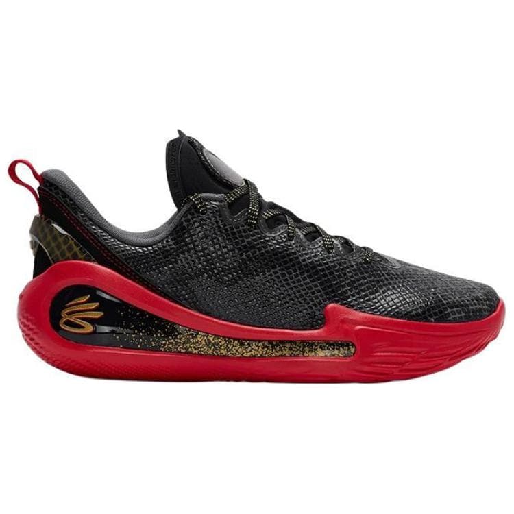 Кроссовки для баскетбола Under Armour Curry 12 Low Топ Баскетбольные кроссовки Унисекс Черно-серый - изображение 2
