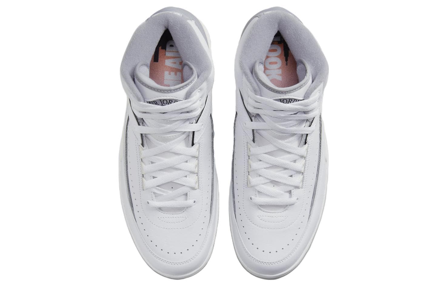 Ретро баскетбольные кроссовки Jordan Air Jordan 2 "White and Cement Grey" - изображение 4