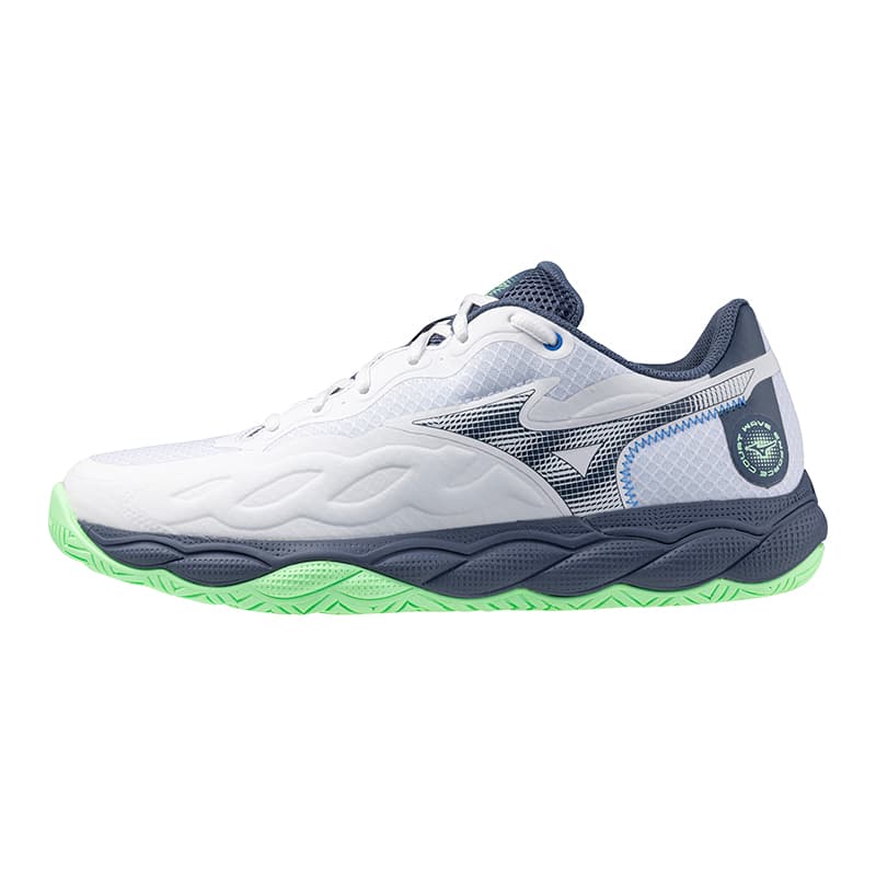 Кроссовки для тенниса Mizuno Wave Enforce Амортизация Устойчивость к истиранию Низкий верх Теннисные кроссовки Унисекс Белый - изображение 1