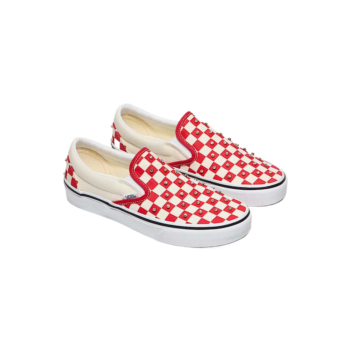 Кеды Vans Classic Slip On Износостойкие Низкие Кеды Унисекс Красные - изображение 3