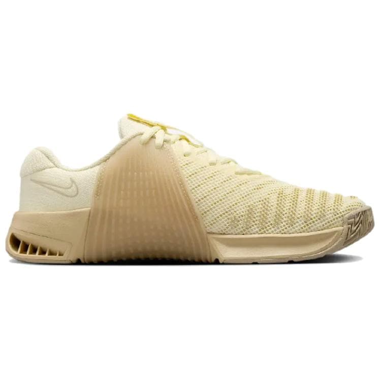 Кроссовки для спортзала Nike Metcon 9 Противоскользящие Устойчивые к истиранию Низкие Кроссовки для тренировок Женские Бежево-желтые - изображение 2
