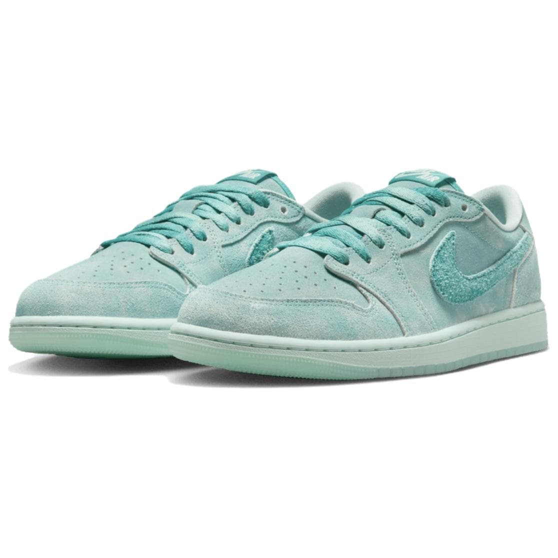 Ретро баскетбольные кроссовки Jordan Air Jordan 1 Low OG "Washed Teal" — фото 3