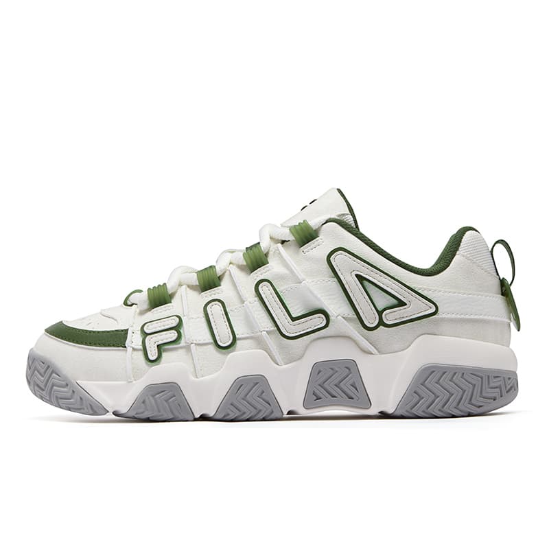 Кроссовки для баскетбола FILA FUSION BUSTER Пухлые туфли Низкие Баскетбольные кроссовки Мужские Снег Сад Зеленый - изображение 1