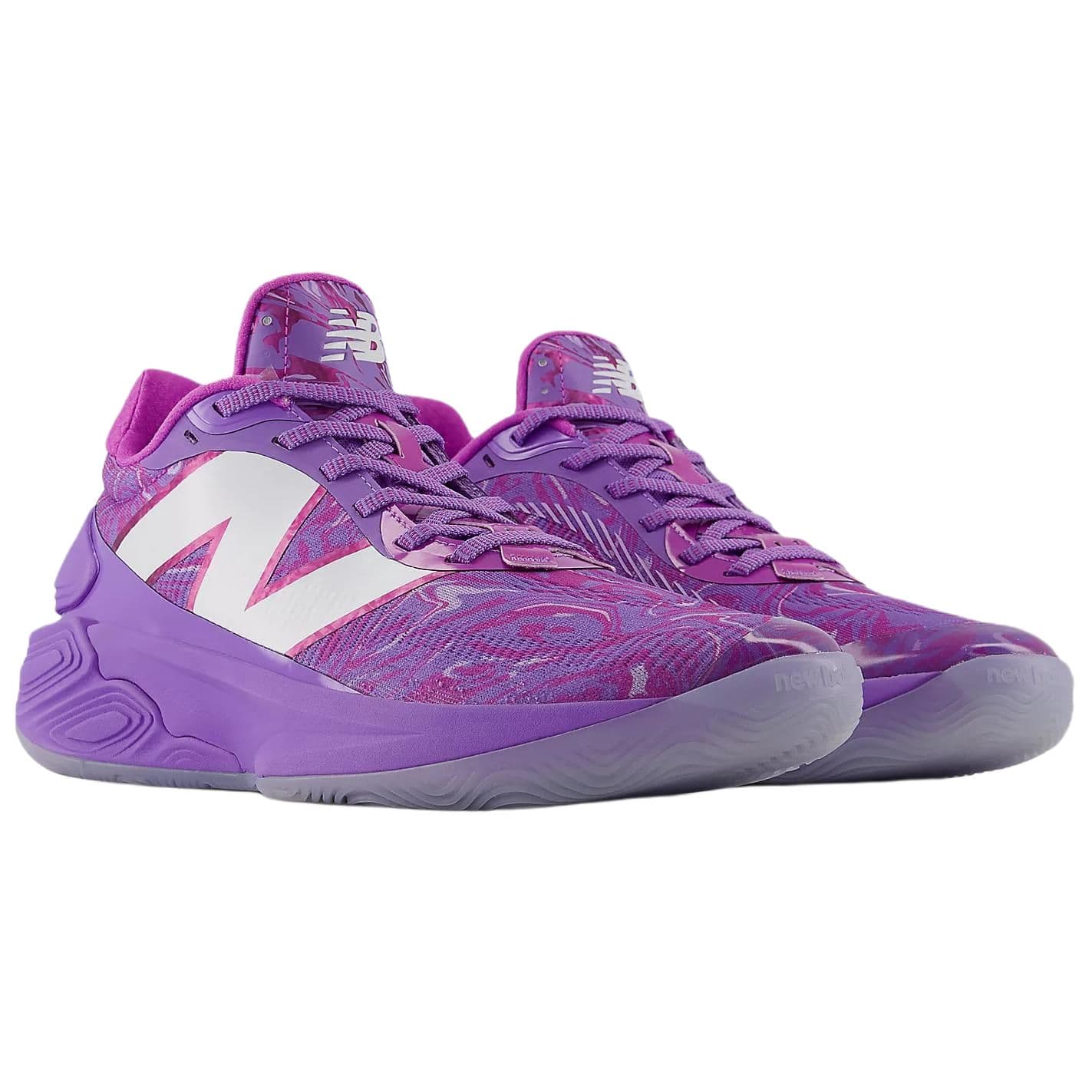 Кроссовки для баскетбола New Balance Two WXY V5 Амортизация Низкие Баскетбольные Кроссовки Унисекс Фиолетовые - изображение 3