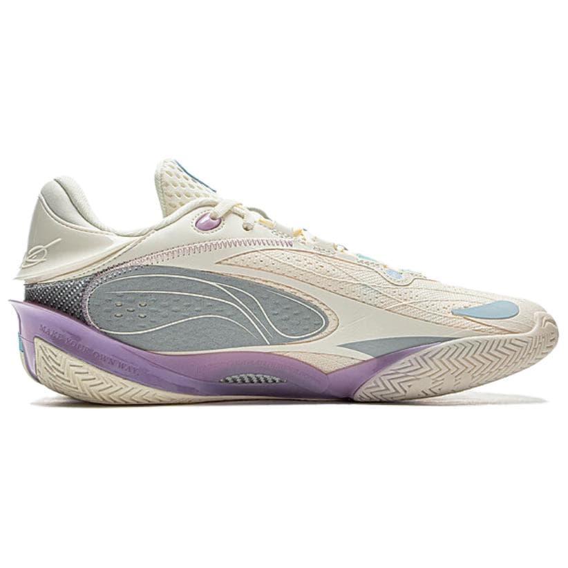Кроссовки для баскетбола Li-Ning Wade 808 5 ULTRA Cotton Candy сверхлегкая технология Карбоновая плита стабильность Лоу-топы Баскетбольные кроссовки Мужской Бежевый - изображение 2