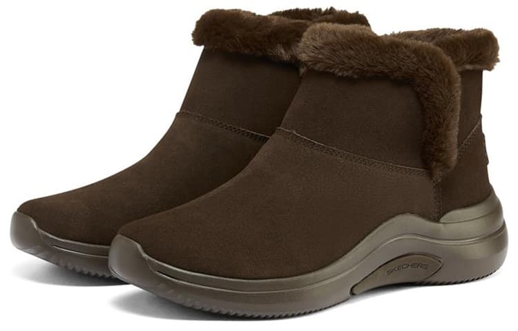 Ботинки зимние Skechers On-The-Go Chic Snow Boots Chocolate - изображение 3