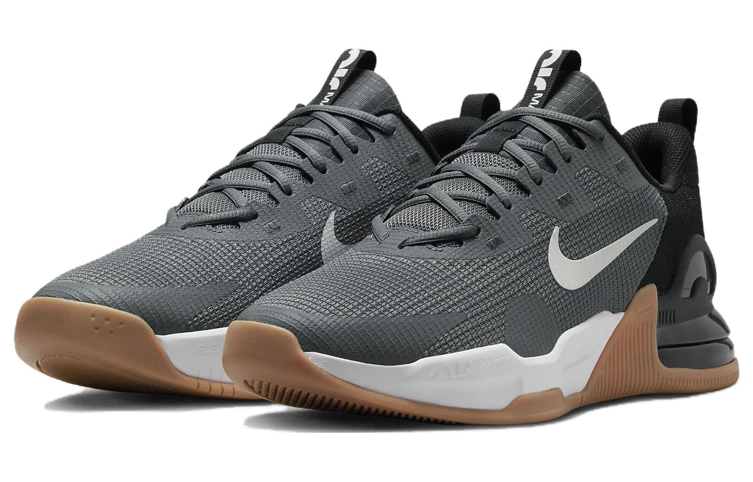 Кроссовки для спортзала Nike Air Max Alpha Mesh Аbrasion Resistant Низкие Кроссовки для тренировок Мужские Черные Серые - изображение 4