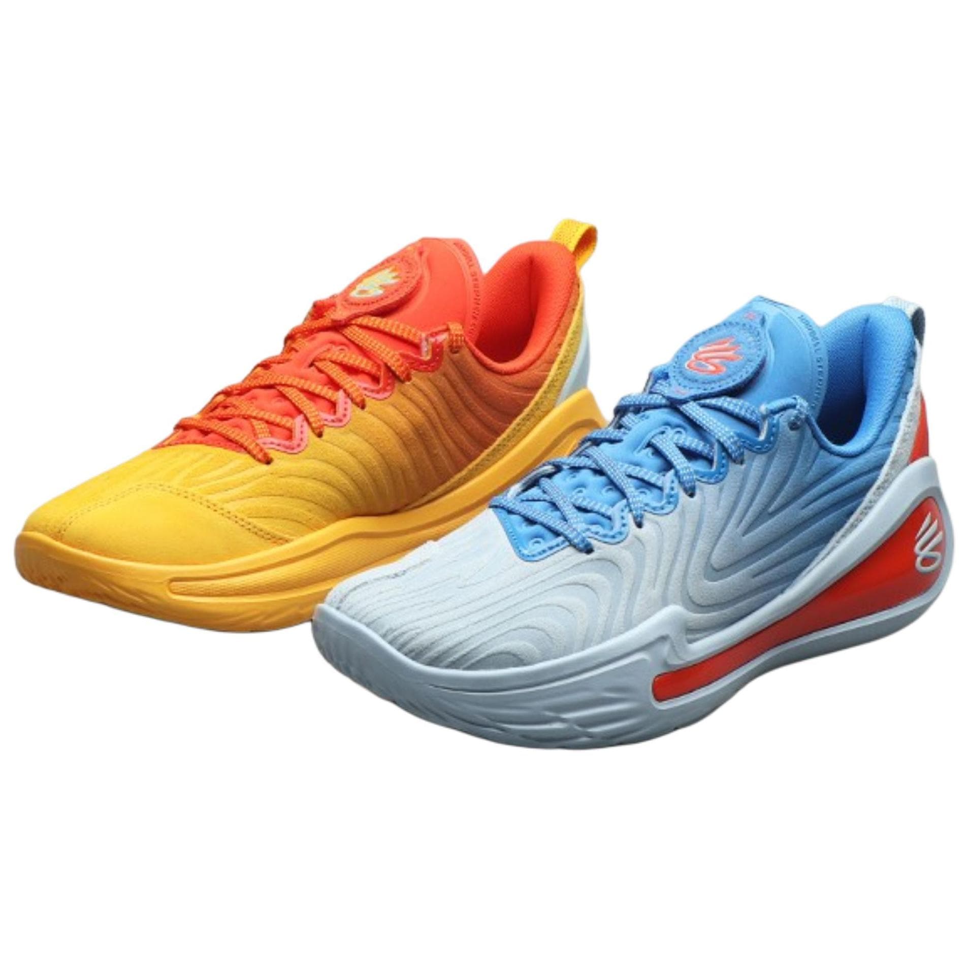 Кроссовки для баскетбола Under Armour Curry 12 противоскользящие устойчивые к истиранию низкие баскетбольные кроссовки унисекс синий желтый - изображение 2