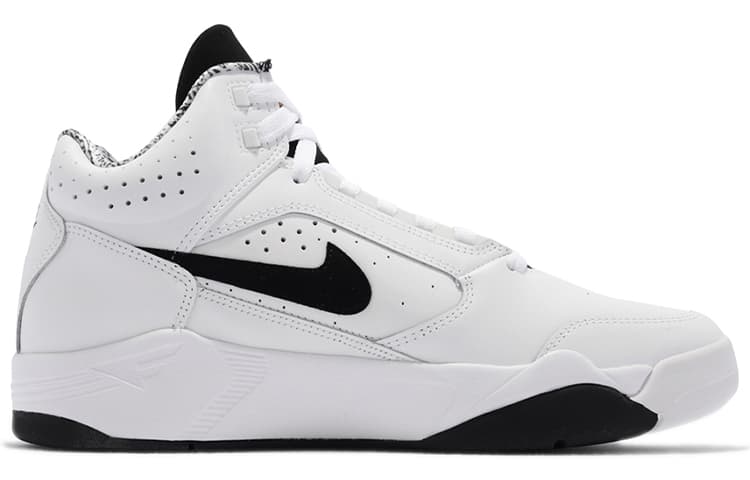 Кроссовки для баскетбола Nike Air Flight Lite Mid White Black - изображение 2