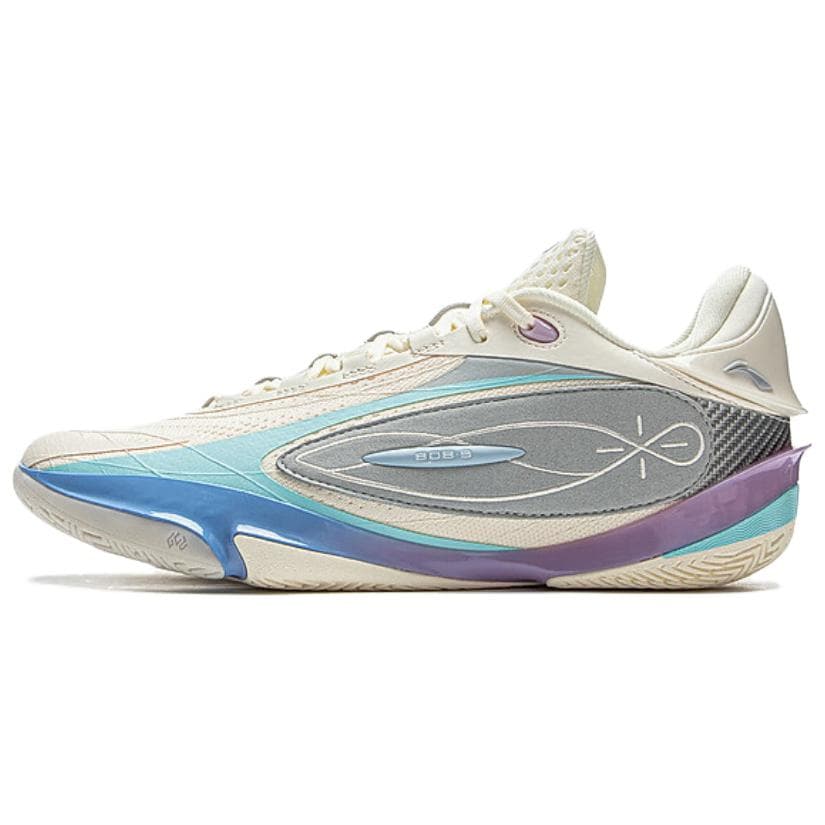 Кроссовки для баскетбола Li-Ning Wade 808 5 ULTRA Cotton Candy сверхлегкая технология Карбоновая плита стабильность Лоу-топы Баскетбольные кроссовки Мужской Бежевый - изображение 1