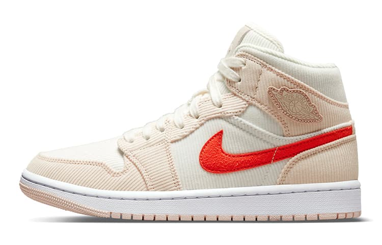 Ретро баскетбольные кроссовки Jordan Air Jordan 1 Mid SE "Corduroy"