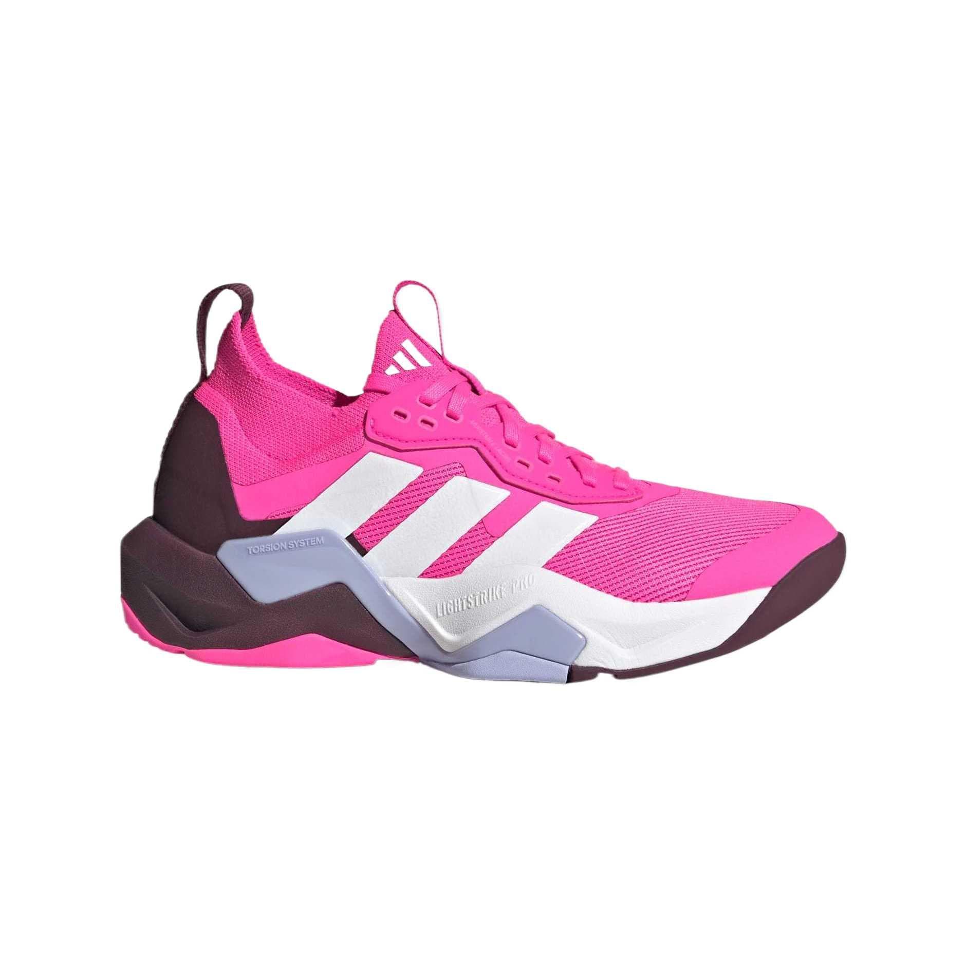 Кроссовки для спортзала Adidas Rapidmove Adv 2 противоскользящие низкие кроссовки для тренировок женские розовые - изображение 2