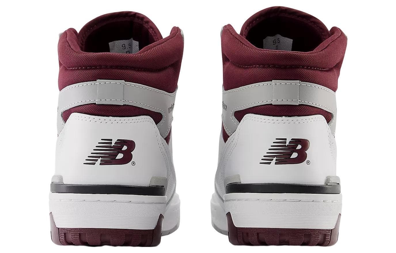 Ретро баскетбольные кроссовки New Balance 650 White Red - изображение 4