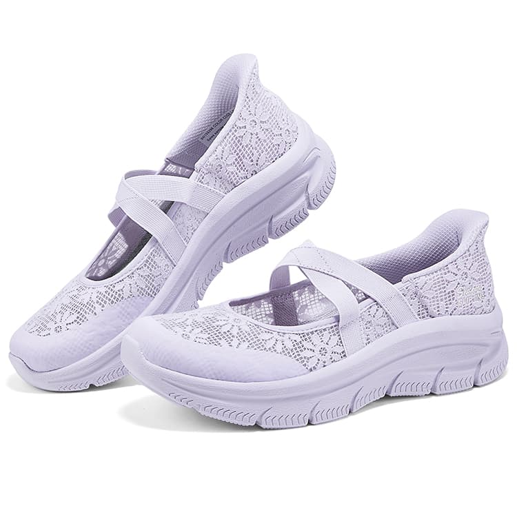 Skechers Slip ins Кисти рук Бесплатно Slip On Обувь Туфли Мэри Джейн Женские Фиолетовый - изображение 3