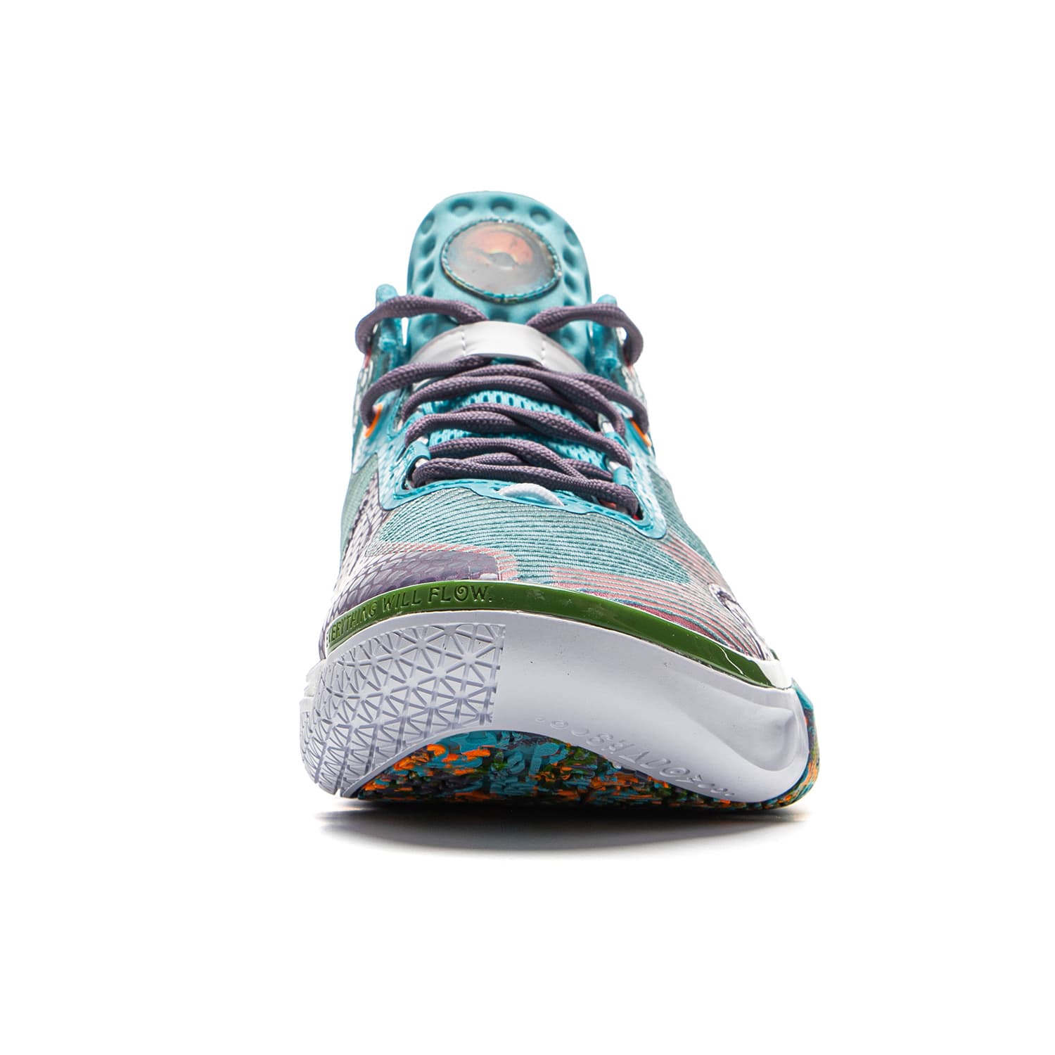 Кроссовки для баскетбола Li-Ning Wade Phantom 6 Удобные универсальные баскетбольные кроссовки низкой высоты мужские бирюзовые - изображение 5