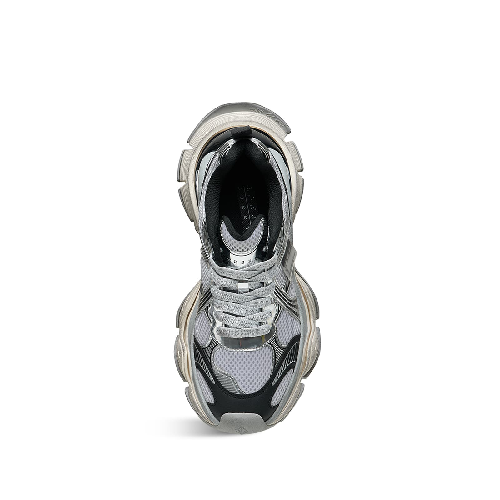 Кроссовки XVESSEL X HajimeSorayama Low Топ Массивные кроссовки Унисекс Серебристo-черный - изображение 3