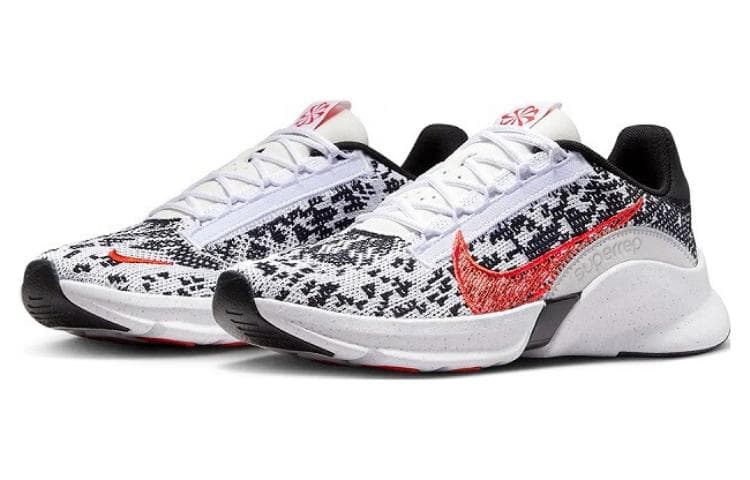 Кроссовки для спортзала Nike SuperRep GO 3 NN FK "White Picante Red" - изображение 3