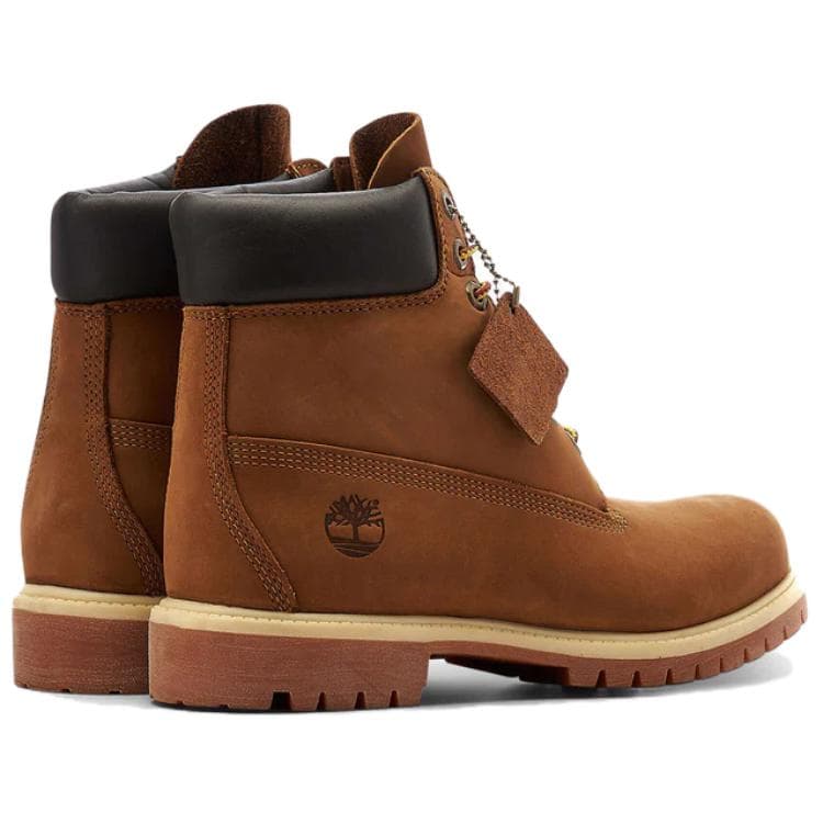 Сапоги Timberland Premium Leather Ботильоны Мужские Коричневые - изображение 4